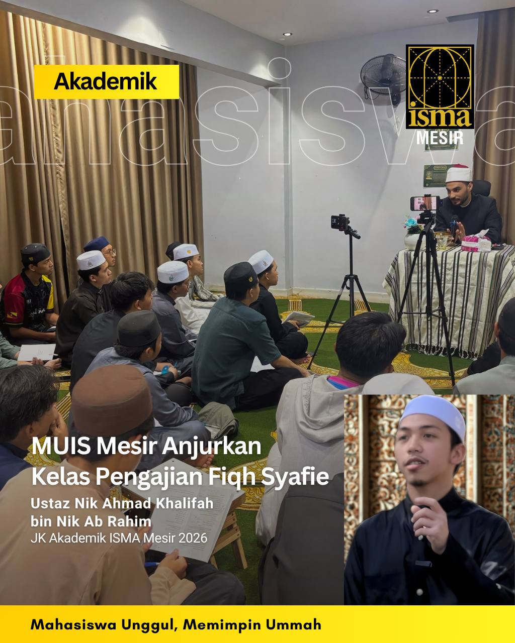 MUIS Mesir Anjurkan Kelas Pengajian Fiqh Syafie